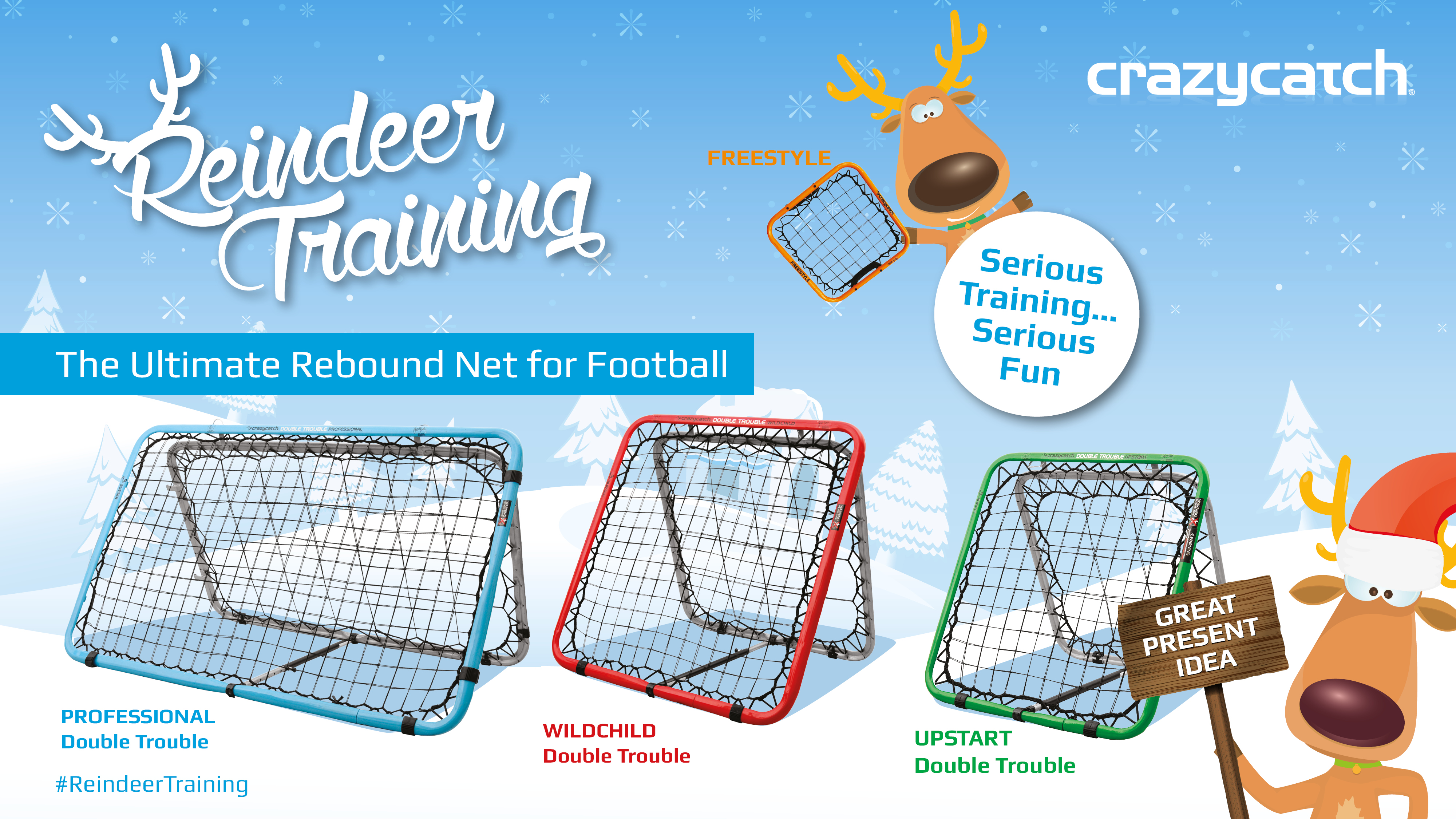 The Crazy Catch Double Trouble range for Football